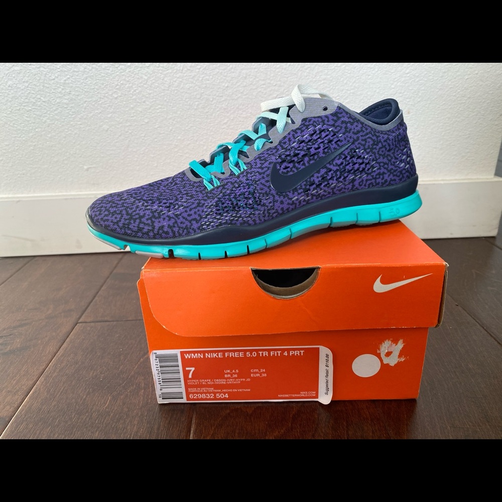 New with Box Nike Free 5.0 - Hyper Grape